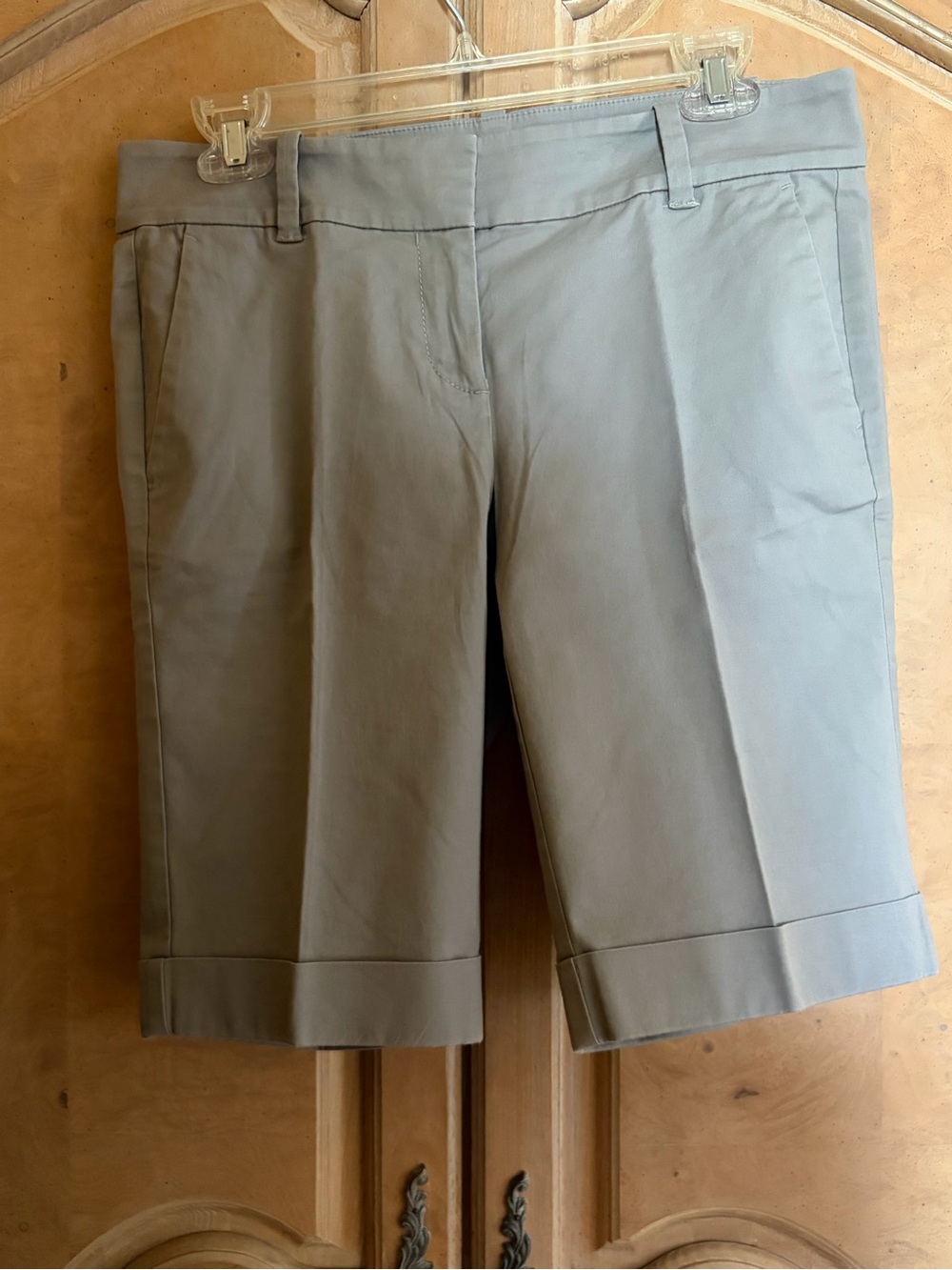 Ann Taylor Light Gray Bermuda Shorts